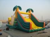Tropical rain forest style inflatable obstacle castle