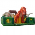 Dinosaur park inflatable obstacle bouncy castle