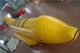 Lovely Dolphin shape fly fish boat Banana Boat in Yellow