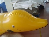 Lovely Dolphin shape fly fish boat Banana Boat in Yellow