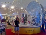 snow dome for Christmas party