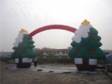 blow up inflatables arch with Christmas tree outdoor
