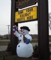 snowman decorations huge inflatables snowman