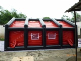 inflatable outdoor shower tent decontamination