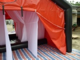 inflatable outdoor shower tent decontamination