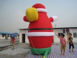 huge Lovely inflatable Santa Claus nice yard decoration on Christmas day