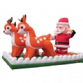 Inflatable bouncy The Santa reindeer sleigh GOOD ideas for Christmas