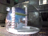 Clear inflatable dome