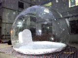 Clear inflatable dome