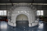 External size: 5m diameter
Material:PVC tarps+clear PVC
Weight: about 100kgs