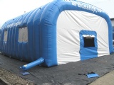 Blue inflatable car shelter Tent