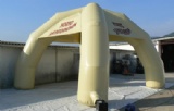 white dome inflatable advertising tents with 4 pillars