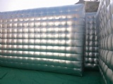 Inflatable silver stage for catwalk fashion shows