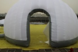Outdoor mobile inflatable lounge office exhibition tent