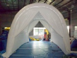 inflatable workshop as spray booth