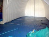 inflatable workshop as spray booth