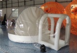 Inflatable snow globe for holiday decoration