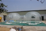 clear inflatable dome tent