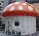 Inflatable mushroom house