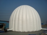 inflatable white dome tent