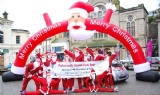 Inflatable santa claus arch