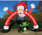 Inflatable santa claus arch