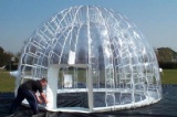 transparent PVC inflatable Dome tent for Lawn camping