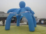 blue advertising dome tent