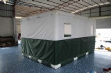 Inflatable mobile cube party tent