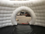 Inflatable mobile dome room tent for meeting