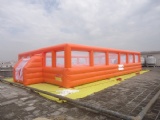 Size:15mL X 8mW X 2.5mH
Material:Commercial grade PVC tarps
Color & Size:can be customized