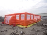 Orange Inflatable Soccer Football Sports Pitches