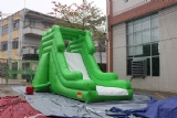 Inflatable Green Large Dry Slide For Kids and Adults