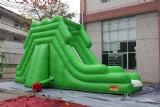 Inflatable Green Large Dry Slide For Kids and Adults