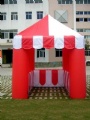 Inflatable trade show kiosk for sales