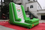 Interesting Green inflatable climbing wall for summer holidays