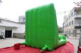 Interesting Green inflatable climbing wall for summer holidays